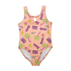 Maillot de Bain Une Pièce Barbie - Corail
