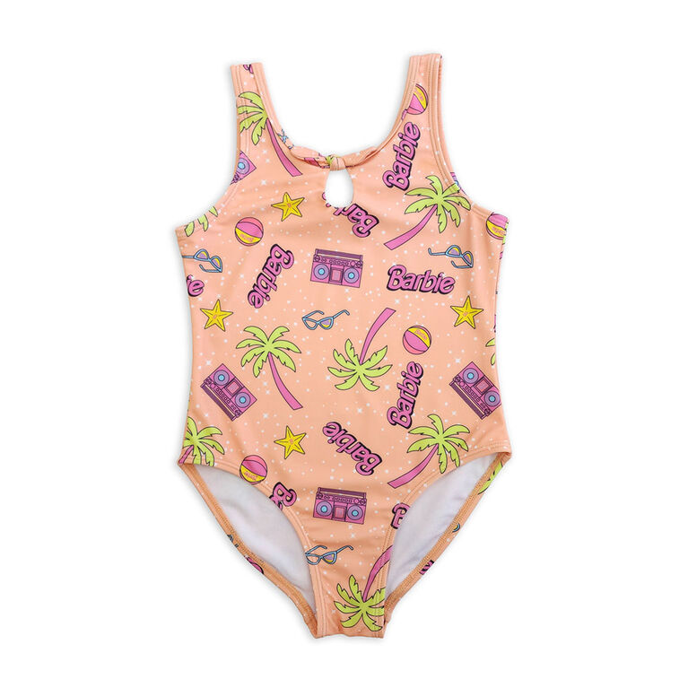 Maillot de Bain Une Pièce Barbie - Corail