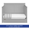 Graco Hadley 4-in-1 Convertible Crib with Drawer - Pebble Grey.
