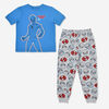 Spiderman 2 Piece PJ Set Blue  3/4