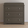 Forever Eclectic par Child Craft Wilmington Commode à 3 tiroirs avec kit de dressing, gris pimpant