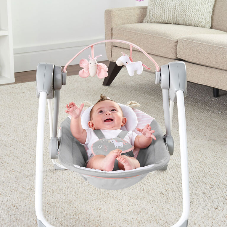 Ingenuity Comfort 2 Go Portable Swing - Flora