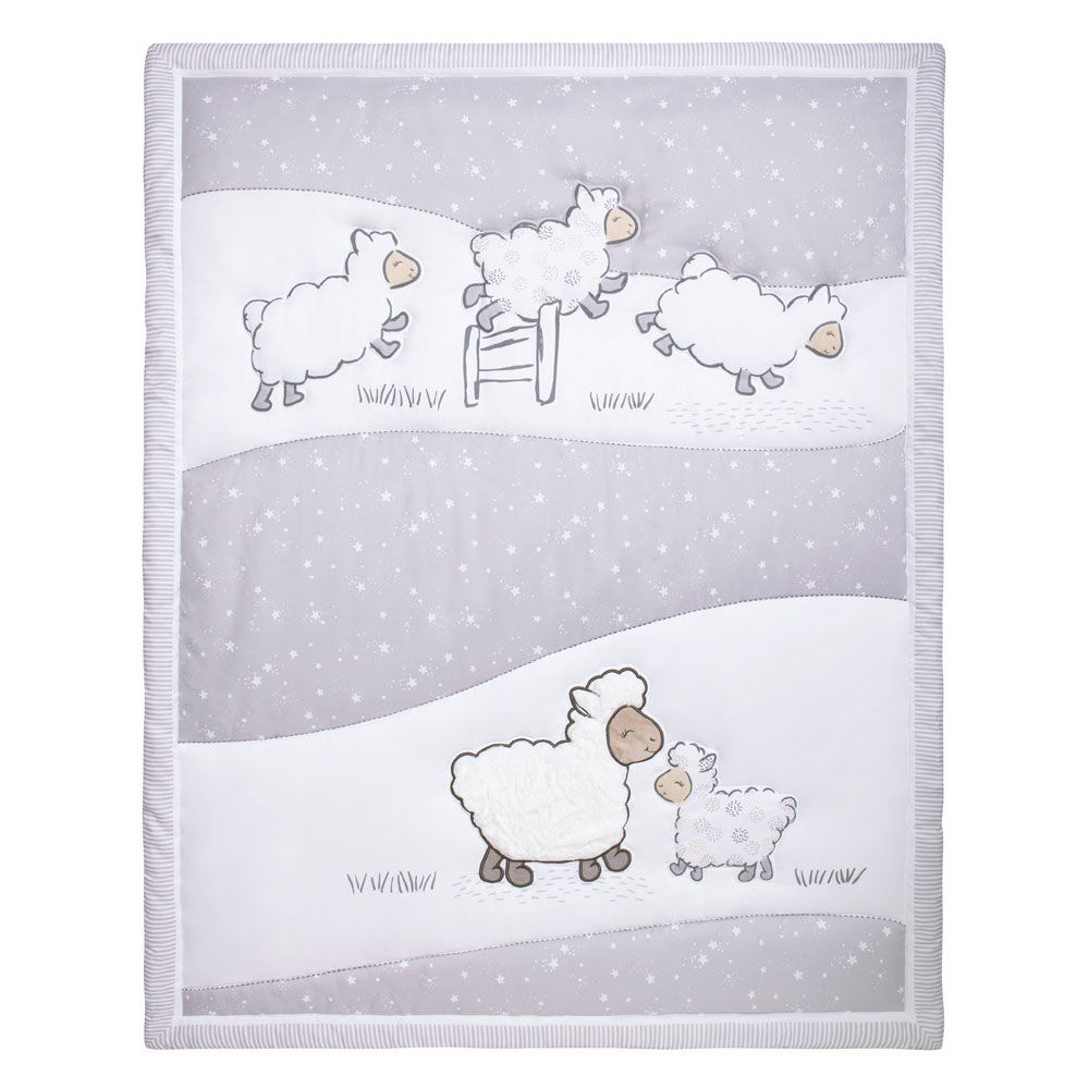 Sleepy Sheep 4 Piece Crib Bedding Set