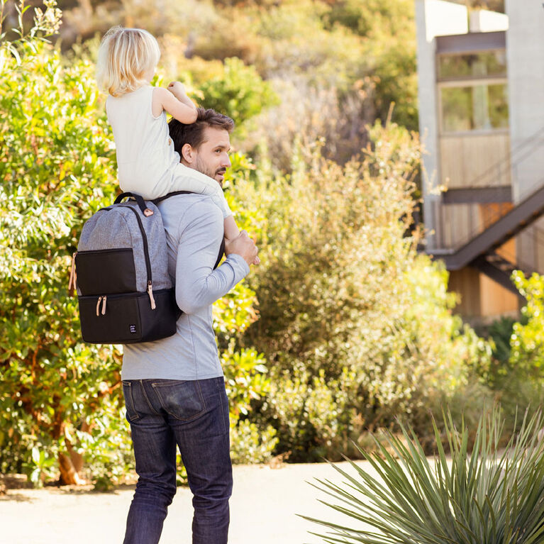 Petunia Pickle Bottom Axis Backpack in Graphite/Black Diaper Bag