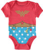 Wonder Woman nouveau-née 3 paquet le maillot de corps 3-6M rouge