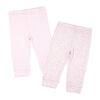 Naturelle 2 Piece Cuffed Pant Set: Pink 6M