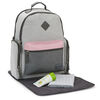 Eddie Bauer Places and Spaces Fineline Backpack Diaper Bag - Grey and Pink