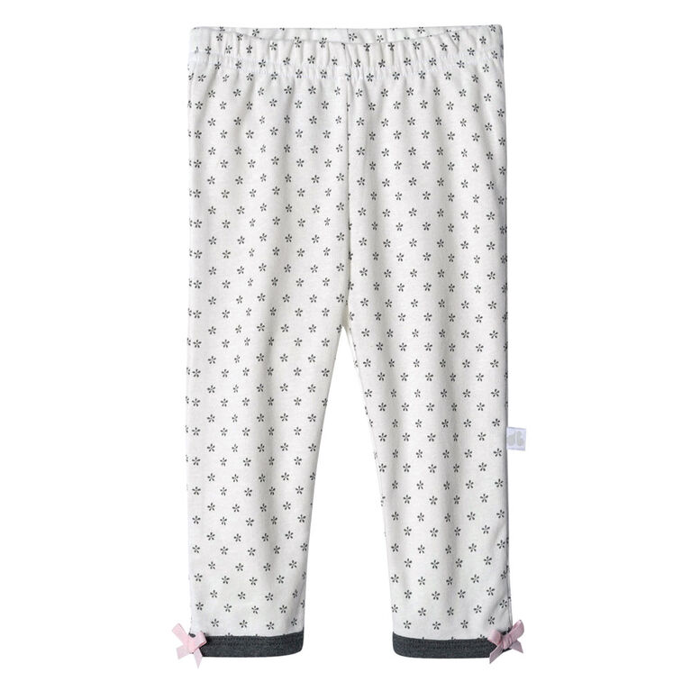 Lot de deux pièces : pantalon et maillot biologiques Onesies à manches longues pour nouveau-né fille – Petit Agneau 12 months