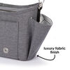 Diono Buggy Buddy XL Universal Stroller Organizer With Cup Holders, Secure Attachment, Zippered Pockets, Safe & Secure, Gray