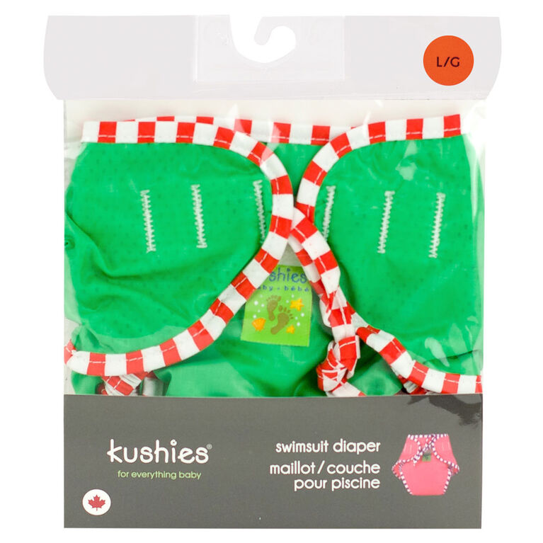 Kushies Swim Diaper, Large - Green