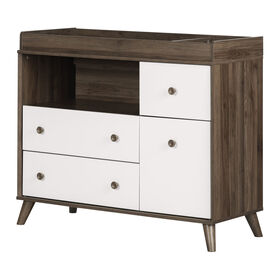 South Shore, Mates Bed with 3 Drawers - Fall Oak