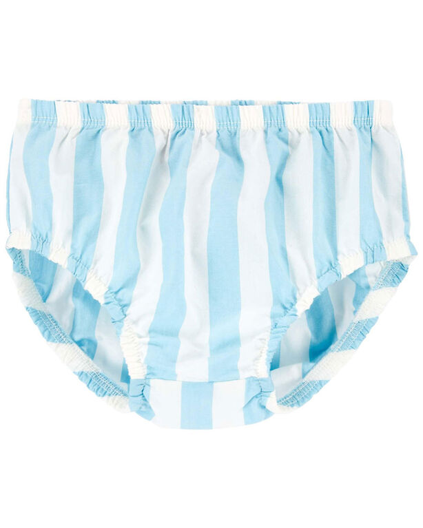 Carter's Striped Flutter Dress Blue