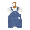 Home Grown Baby 3 Piece Dungaree Set : Blue 0-3M