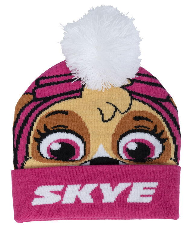 Paw Patrol Skye Face Hat Mitt Set