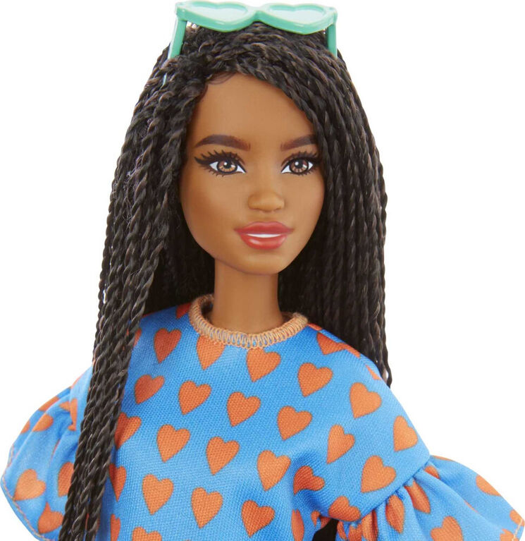 Barbie - Fashionistas - Poupée172, cheveux longs noirs tressés