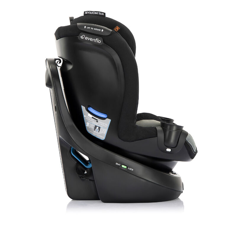 Evenflo Revolve360 Slim 2-in-1 Rotational Car Seat (Salem Black)