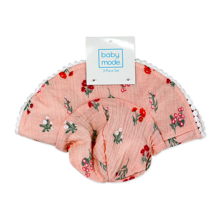 Baby Mode Ensemble jupe-short 3 pi&egrave;ces : Le plus heureux avec toi 6-9 mois