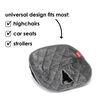 Diono Ultra Dry Seat, Child Car Seat Pad With Waterproof Liner - Potty Training Seat Pads for Infants Baby and Toddlers, Gray