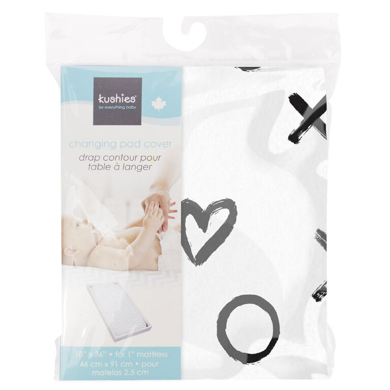 Kushies Change Pad Cover Black XO Babies R Us Canada