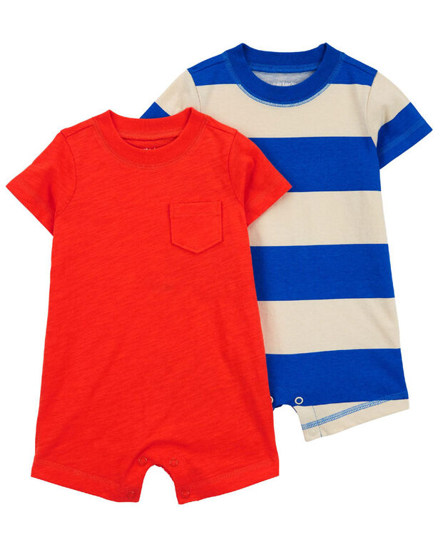 Carter's 2-Pack Cotton Rompers