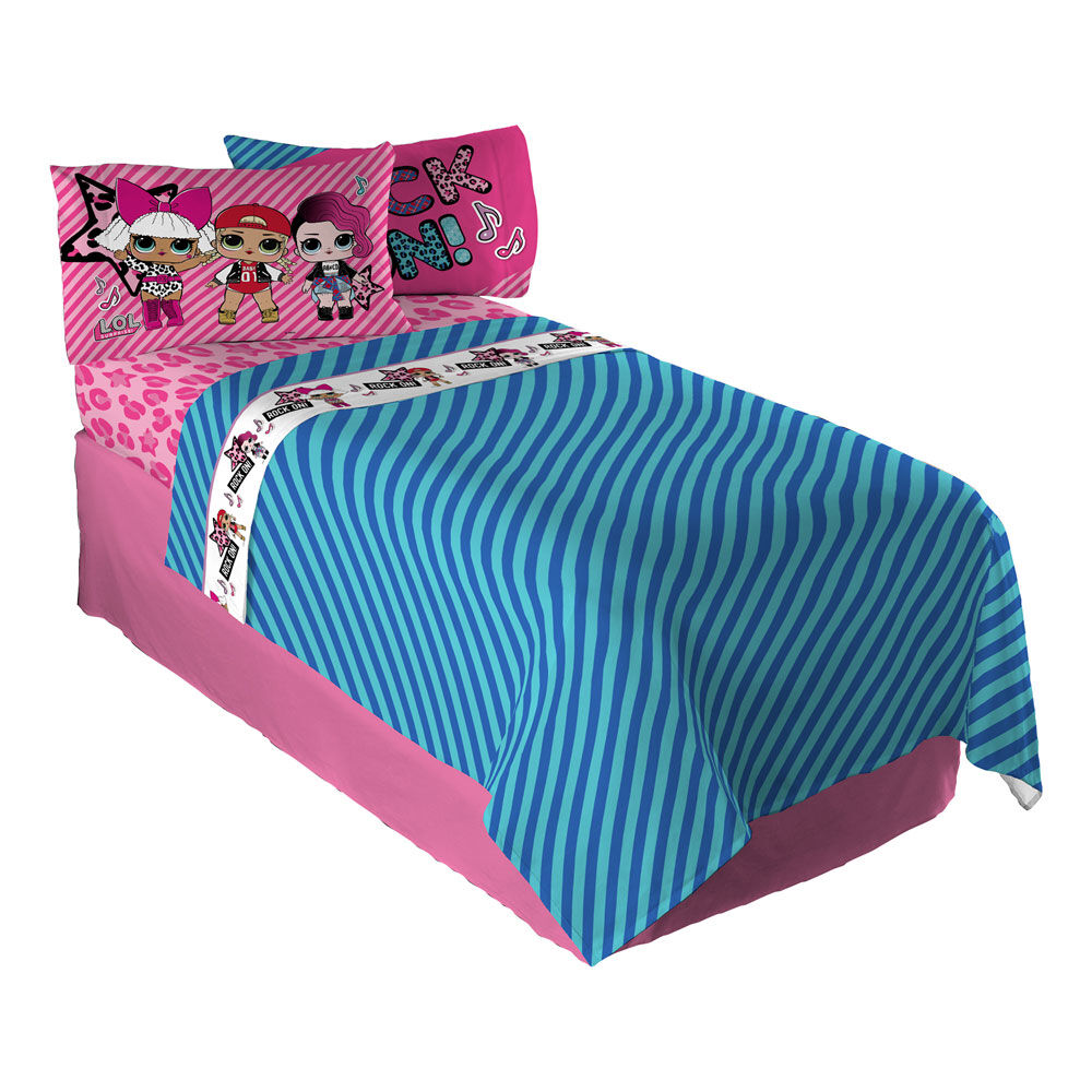 L.O.L Surprise LOL Rock Kids Bedding Twin Sheet Set Toys R Us Canada