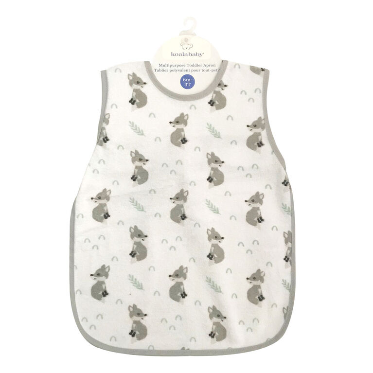 Koala Baby - 1 Pack Toddler Apron Grey Fox