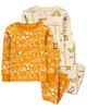Carter's Four Piece Construction Print Pajamas Set Yellow  18M