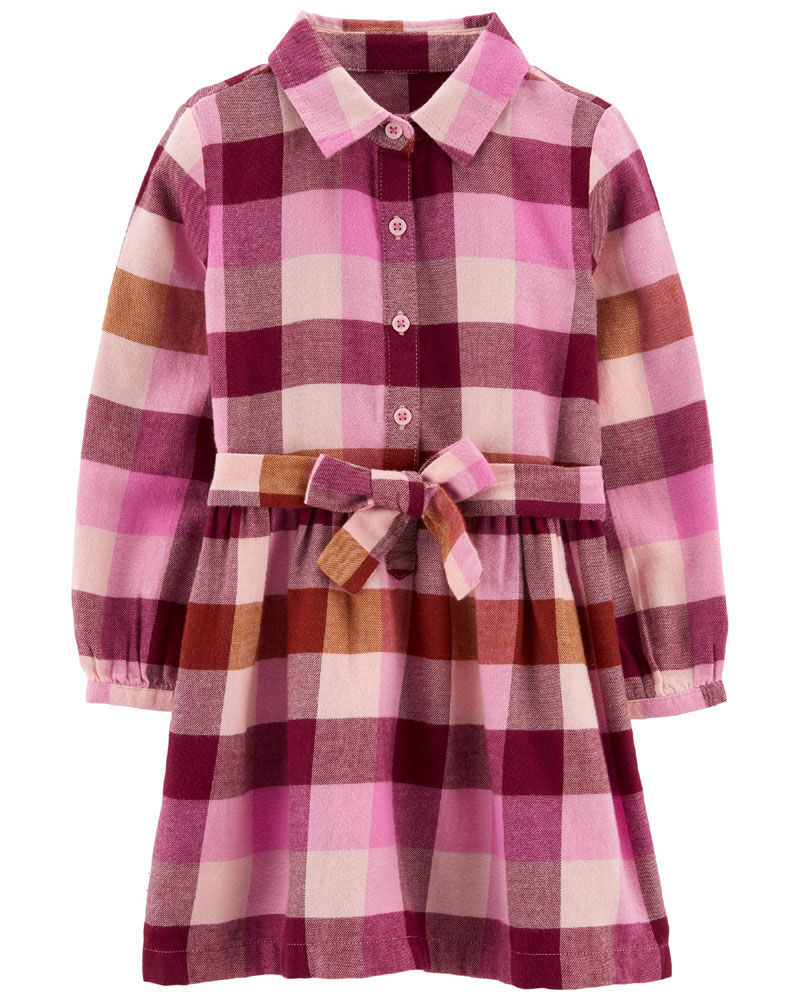 Carter's plaid flannel dress clearance