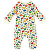 earth by art & eden - Cole Printed Zip Coverall - Whisper White Multi, 3 Months