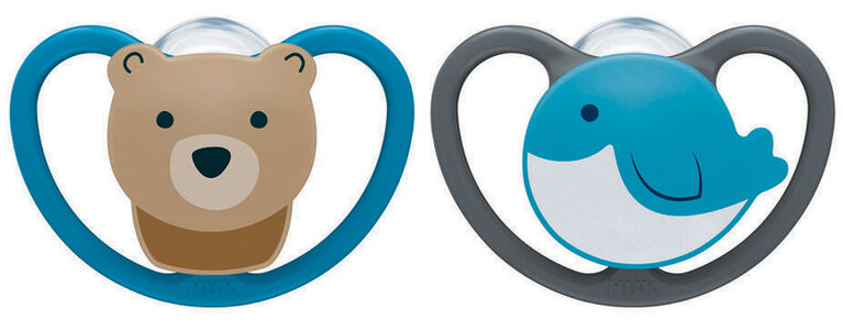 NUK Space Orthodontic Pacifiers, 18-36 Months, 2-Pack