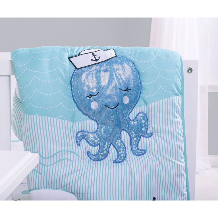 Sammy and Lou Nautical Adventure 4 Piece Crib Bedding Set Babies R Us