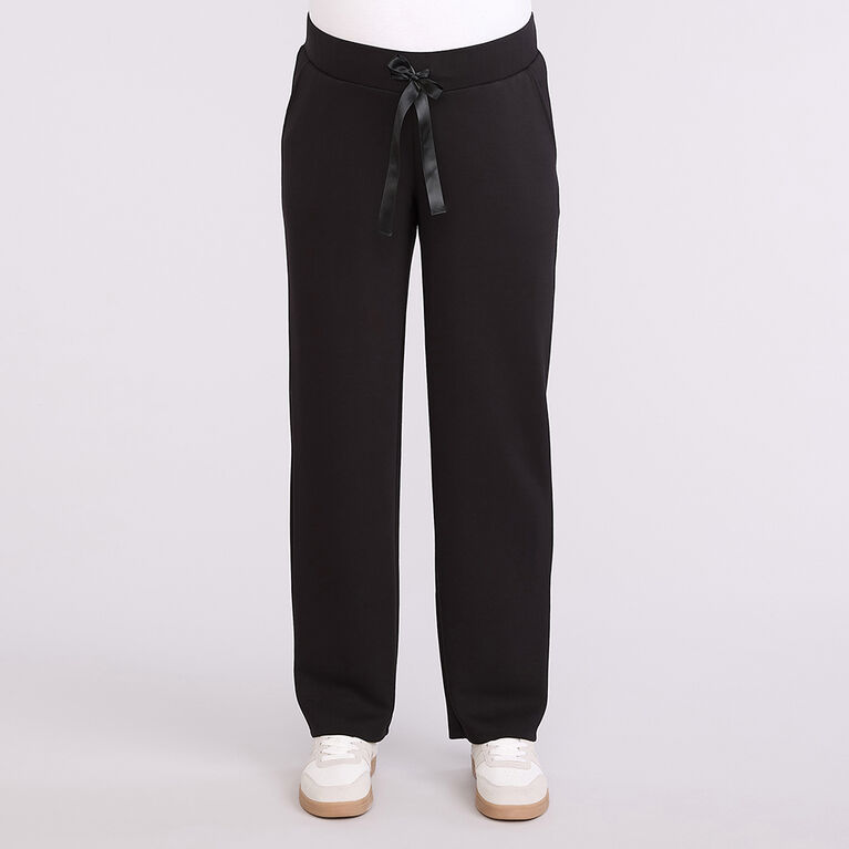 Motherhood - Scuba Wide Leg Pant - Black - L