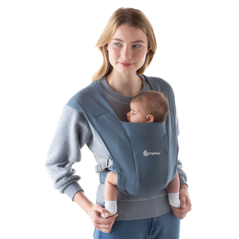 Ergobaby Embrace Cozy Newborn Carrier Oxford Blue Babies R Us Canada