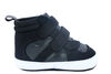 First Steps Black Course Canvas High Top Sneakers Size 2, 3-6 months