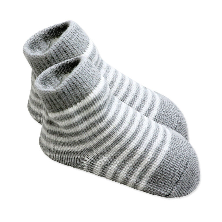 Baby Mode  5 Piece Bib and Sock set : Grey Daddy Helper