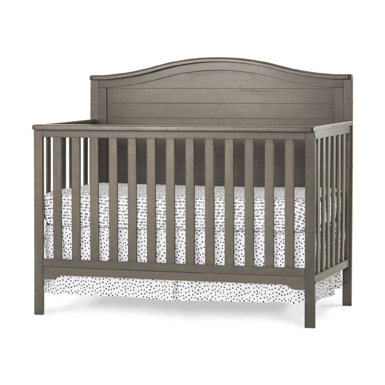 Forever Eclectic by Child Craft Wilmington Arch Top 4-in-1 Convertible Crib, Dapper Gray