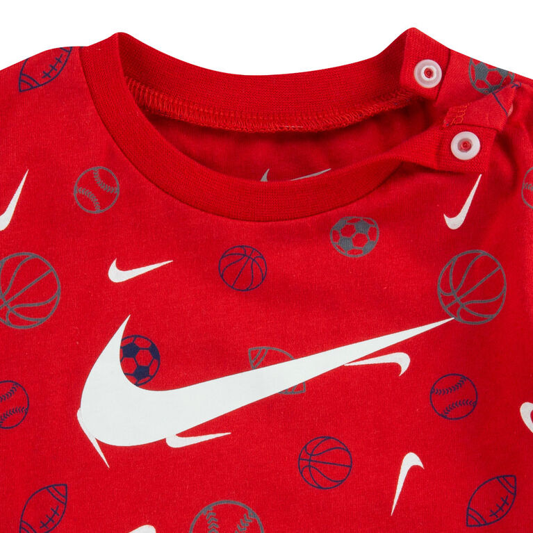 Combinaision Imprimer Nike - Rouge  - Taille 12M