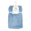 Amor Bebe Faux Fur Plush Blanket: Blue