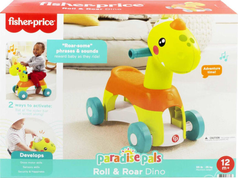 Fisher-Price - Amis merveilleux - Dino roule et rugit