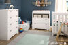 Reevo Changing Table with Storage- Pure White