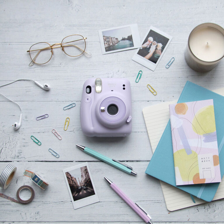 Fujifilm Instax Mini 11 Lilac Purple Instant Camera Bundle