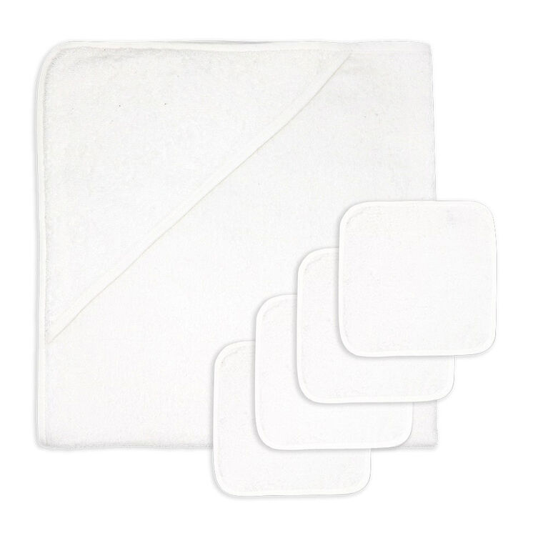 White Soild Bath Set