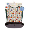 3 Pack Simmons Bib Silicone Pocket Grey