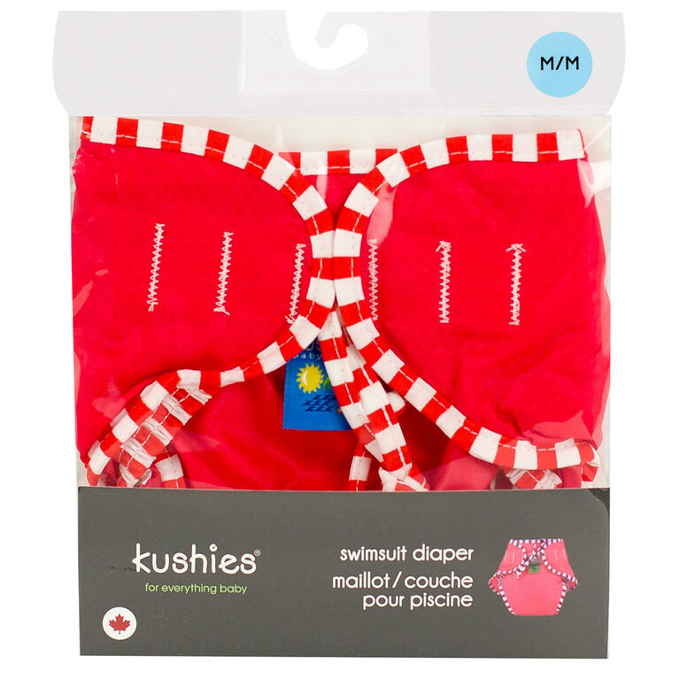 Kushies Maillot / Couche Pour Piscine, Moyen - Rouge