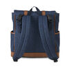 Carter's The Stride Backpack Diaper Bag - Chambray with Tan Trim