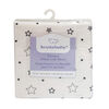 Koala Baby - Flannel 1 Pack Grey/Black Stars Crib Sheet