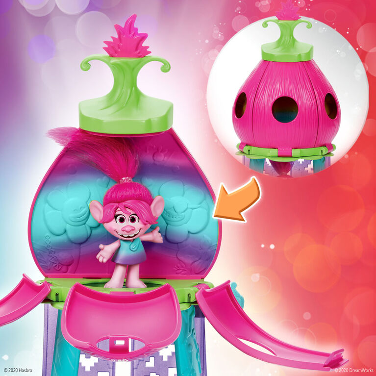 DreamWorks Trolls World Tour Blooming Pod Stage Musical Toy, Plays 3 Different Songs