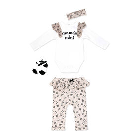 Baby Mode 4 Piece Legging Set: Mama's Mini 0-3M