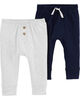 Carter's 2-Pack Pull-On Pants Assorted - Newborn