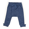 Baby Mode  2 Piece Quilted Jogger Set: Oatmeal Blue